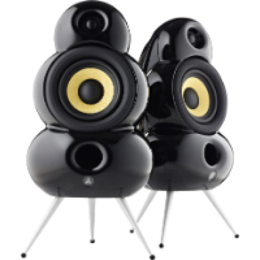 Smallpod 2 utas bass reflex hangsugárzó pár, fekete