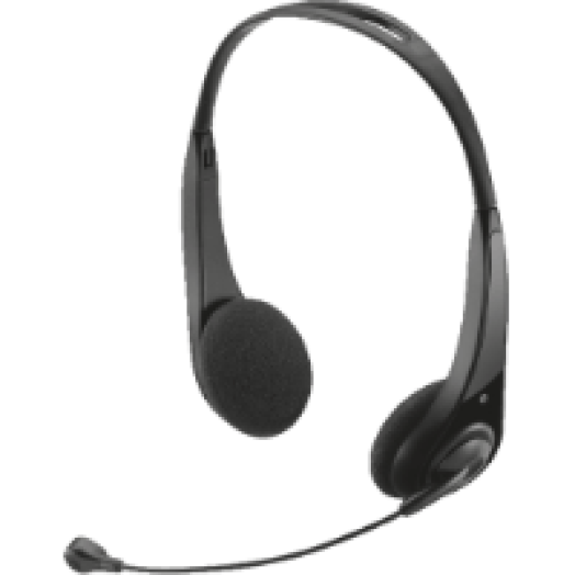 InSonic Chat fekete mikrofonos headset (15481)