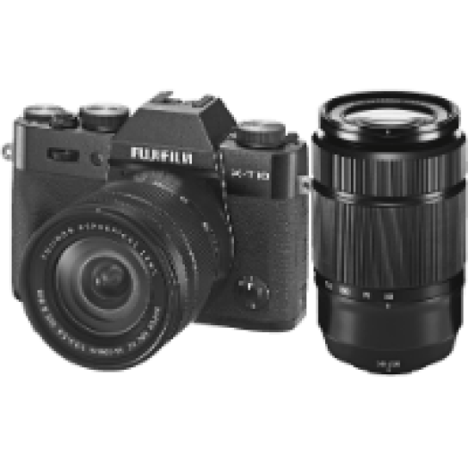 FinePix X-T10 + 16-50 mm + 50-230 mm fekete Kit