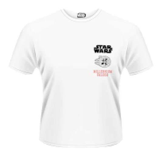 Star Wars The Force Awakens - Millenium Falcon Approaching Rear T-Shirt XL