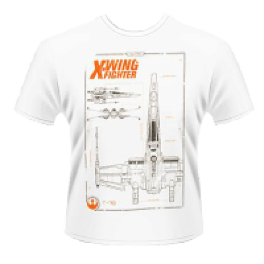 Star Wars The Force Awakens - X-Wing Maintenance Manual T-Shirt XXL