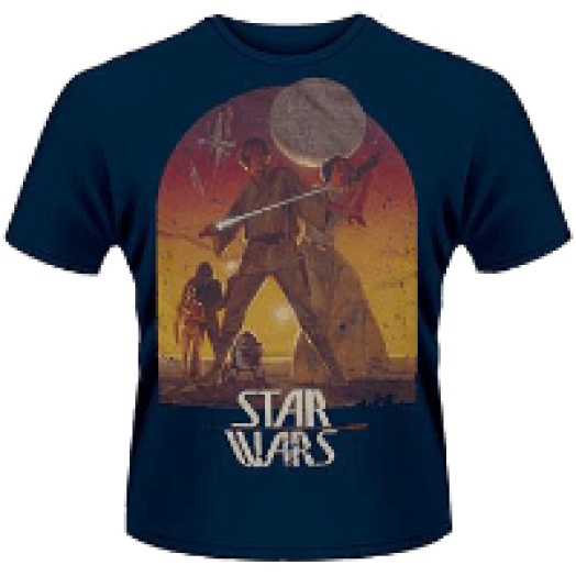 Star Wars - Sunset Poster T-Shirt XL