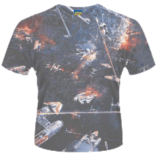 Star Wars - Huge Space Battle (Dye Sub) T-Shirt M