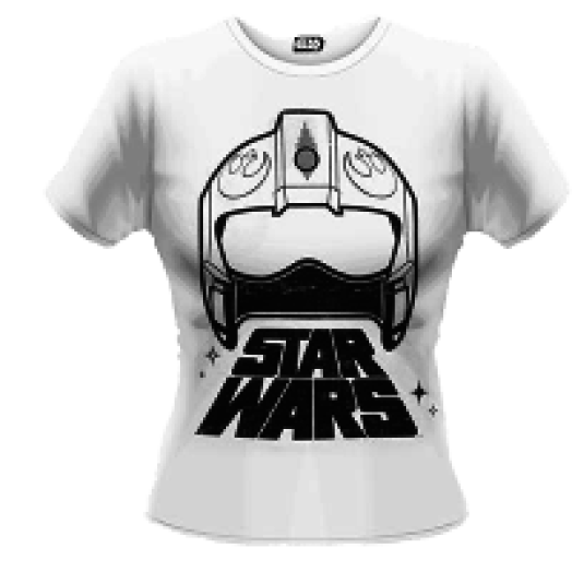 Star Wars The Force Awakens - X-Wing Fighter Helmet T-Shirt Női XL