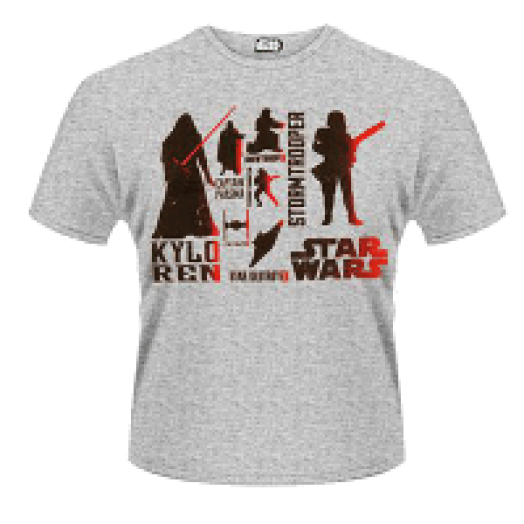 Star Wars The Force Awakens - Red Villains Character T-Shirt XXL