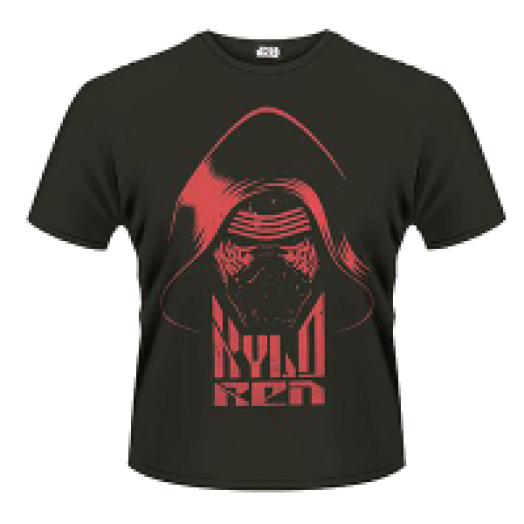 Star Wars The Force Awakens - Kylo Ren Head (Red Print) T-Shirt S