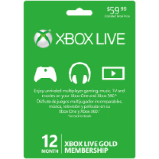 Xbox Live Gold, 12 hónap