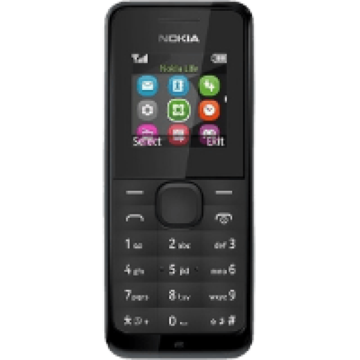 105 DS fekete kártyafüggetlen mobiltelefon