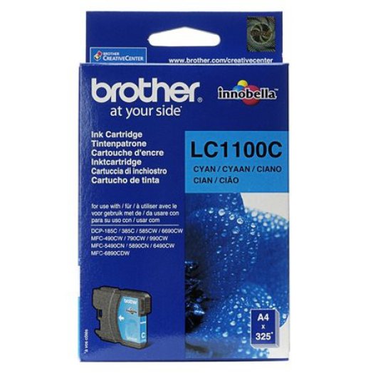 LC1100C Tintapatron DCP 185C, 6690CW nyomtatókhoz, BROTHER kék, 325 oldal