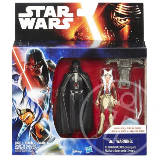 Star Wars: Lázadók - Darth Vader és Ahsoka Tano figura 10 cm - Hasbro