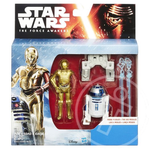 Star Wars: Az ébredő Erő - R2-D2 és C-3PO figura 10 cm - Hasbro