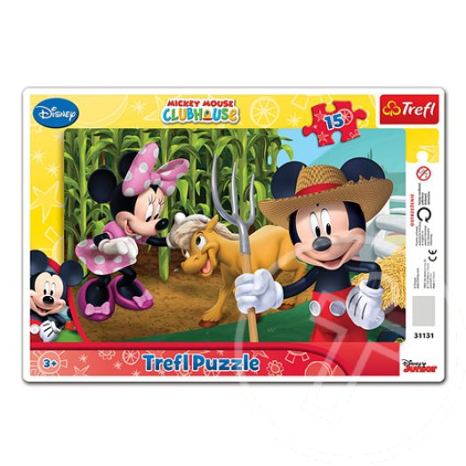 Mickey és Minnie vidéken 15 db-os puzzle - Trefl