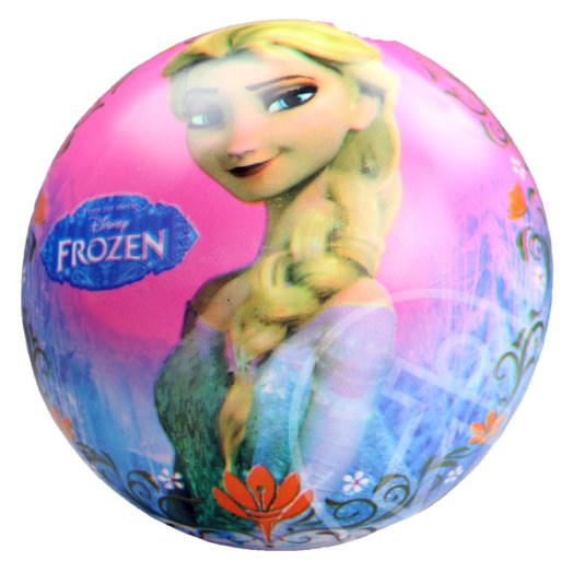 Disney hercegnők: Jégvarázs gumilabda - 23 cm-es, kék-rózsaszín