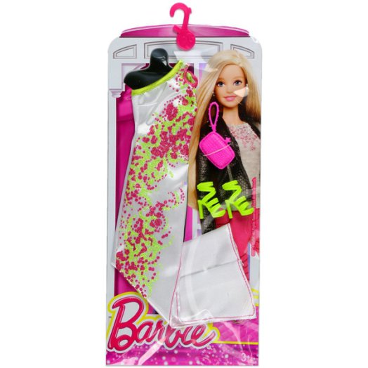 Barbie: ruha kiegészítőkkel - fehér ruha