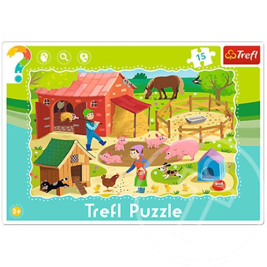 Tanya 15 db-os keretes puzzle - Trefl