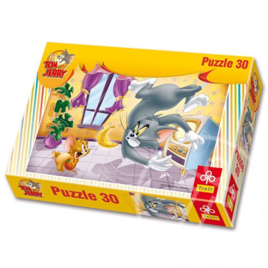 Tom és Jerry gyümölcs csata 30 db-os puzzle - Trefl