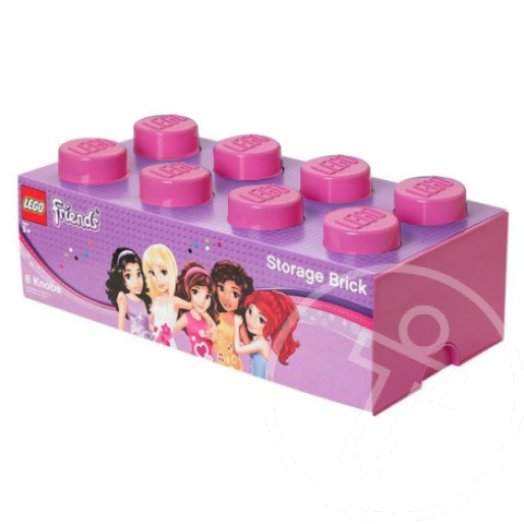Lego Friends tároló doboz 8 rózsaszín