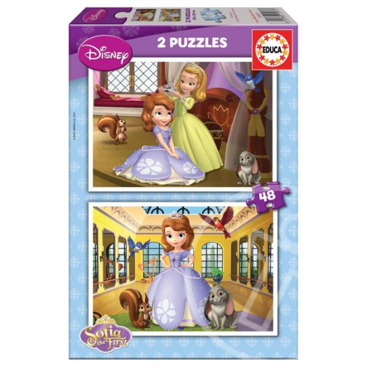 Disney hercegnők: Szófia hercegnő 2 x 48 darabos puzzle