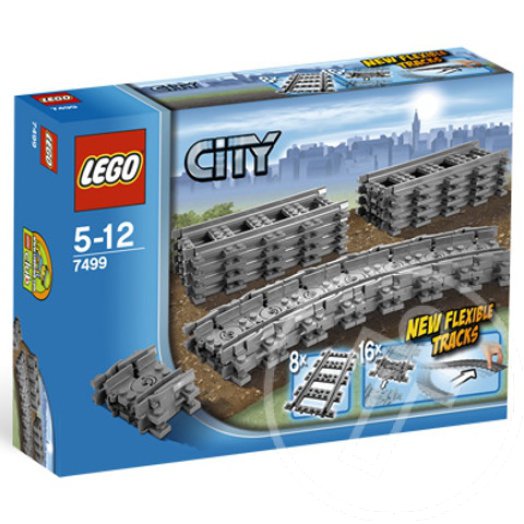 Lego Vonat: Flexibilis sínek - rugalmas sínek (7499)