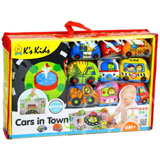 Ks Kids: városi kisautók játszószőnyeg autókkal