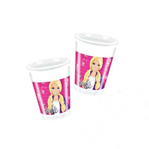 Barbie Sparkle műanyag pohár 8db-os