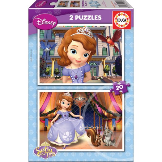 Disney hercegnők: Sofia hercegnő 2 x 20 db-os puzzle