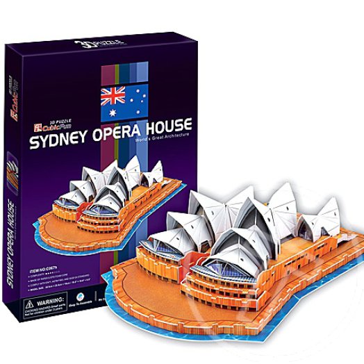 Sydney-i Operaház 3D puzzle 58db - CubicFun