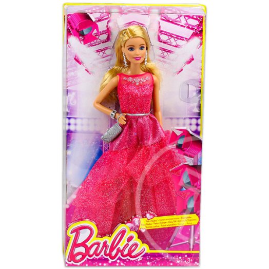 Barbie: csillogó rózsaszín ruhában