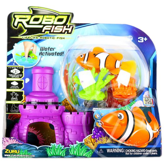 RoboFish elemes robothal - bohóchal lila várral