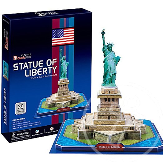 A New York-i Szabadság szobor 3D puzzle - 39 db-os