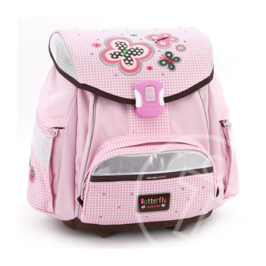 Butterfly kompakt soft iskolatáska SZETT - rózsaszín