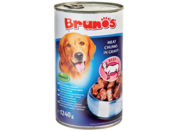 Brunos konzerv kutyaeledel