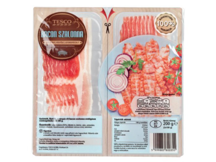 TESCO szeletelt bacon