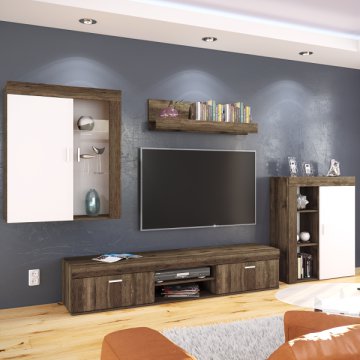 Irim magic nappali fal 290x210x45cm sÃtÃt tÃlgy/fehÃr ár ...
