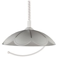 ERIKA FÜGGESZTÉK 1*100W FEHÉR VIRÁG MINTÁS ÁTMÉRŐ 40CM