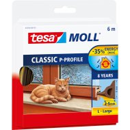 TESA E-PROFIL AJTÓ-,ABLAKTÖMÍTŐ SZALAG, 9MMX6M, BARNA, BELTÉRI