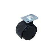 BÚTORGÖRGŐ P-04 TALPAS 50MM 25KG FÉM-MŰANYAG FEKETE (224236)