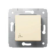CARIVA IP44 EGYPÓLUSÚ KAPCSOLÓ, BEIGE, KERET NÉLKÜL