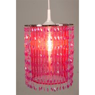 FANCY DECO FÜGG.LÁMPA,H29CMÁTM:22,5 E27,60W RÓZSASZÍN