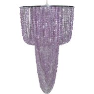 FANCY GYÖNGY FÜGGESZTÉK LILA 11W E27 MAG.67CM D40CM, IZZÓ NÉLKÜL