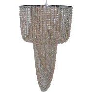 FANCY GYÖNGY FÜGGESZTÉK BÉZS 11W E27 MAG.67CM D40CM, IZZÓ NÉLKÜL