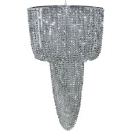 FANCY GYÖNGY FÜGGESZTÉK SZÜRKE 11W E27 MAG.67CM D40CM, IZZÓ NÉLKÜL