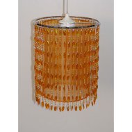 FANCY GYÖNGY FÜGGESZTÉK NARANCS 11W E27 MAG.29CM D22,5CM, IZZÓ NÉLKÜL