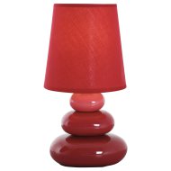 STONE ASZTALI LÁMPA E14 40W PIROS ÁTM.: 16,5CM MAG.: 31CM