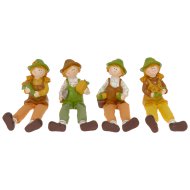 ÜLŐ FIGURA MOZGATHATÓ LÁBBAL 7,5X5,5X11,5CM TÖBBFÉLE
