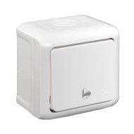 FORIX IP44 FK EGYPÓLUSÚ NYOMÓ FEHÉR 10A 250V