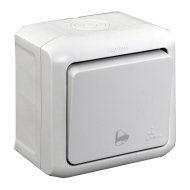 FORIX IP44 FK EGYPÓLUSÚ NYOMÓ SZÜRKE 10A 250V