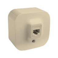 FORIX IP20, FALONKÍVÜLI RJ45 CAT. 5E UTP INFORMATIKAI ALJZAT BÉZS