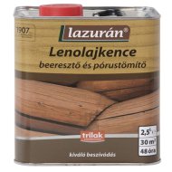 LAZURÁN LENOLAJKENCE 2,5L SZÍNTELEN BEERESZTO PÓRUSTÖMÍTO,OLDÓSZ.223382