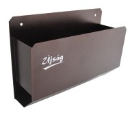 SZÓRÓANYAG TÁROLÓ 33X23,5X10CM BARNA FEKVŐ,ACÉLLEMEZ